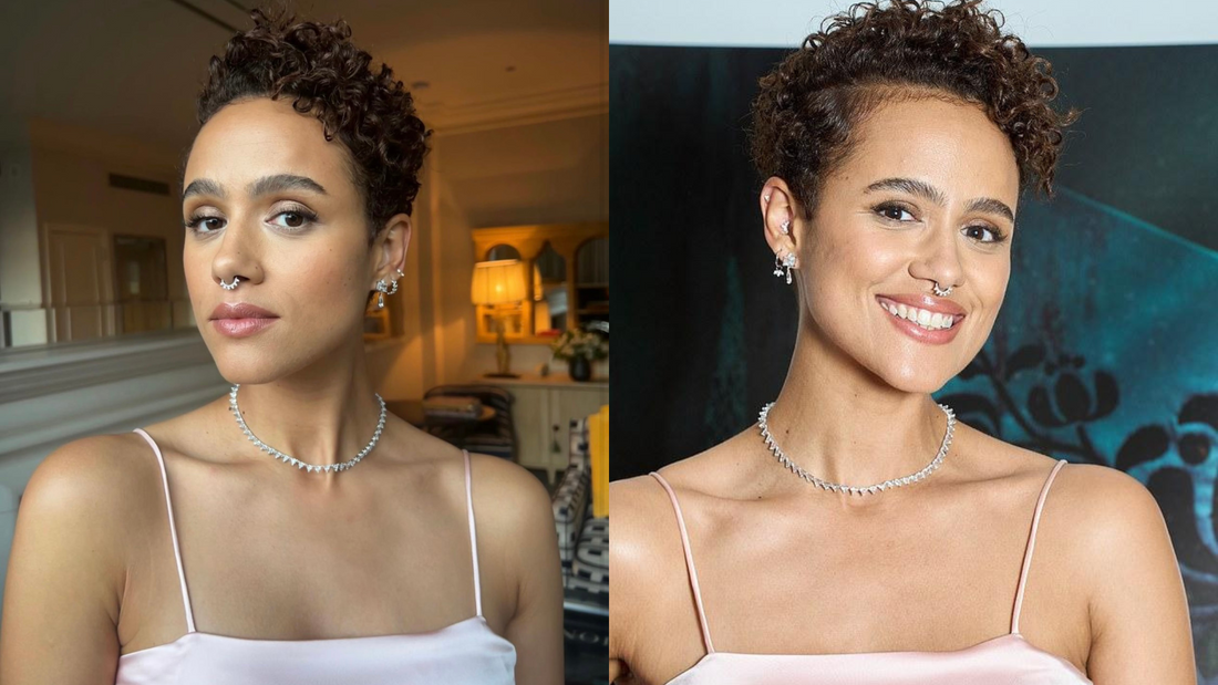 Nathalie Emmanuel dazzles in Laura Bond