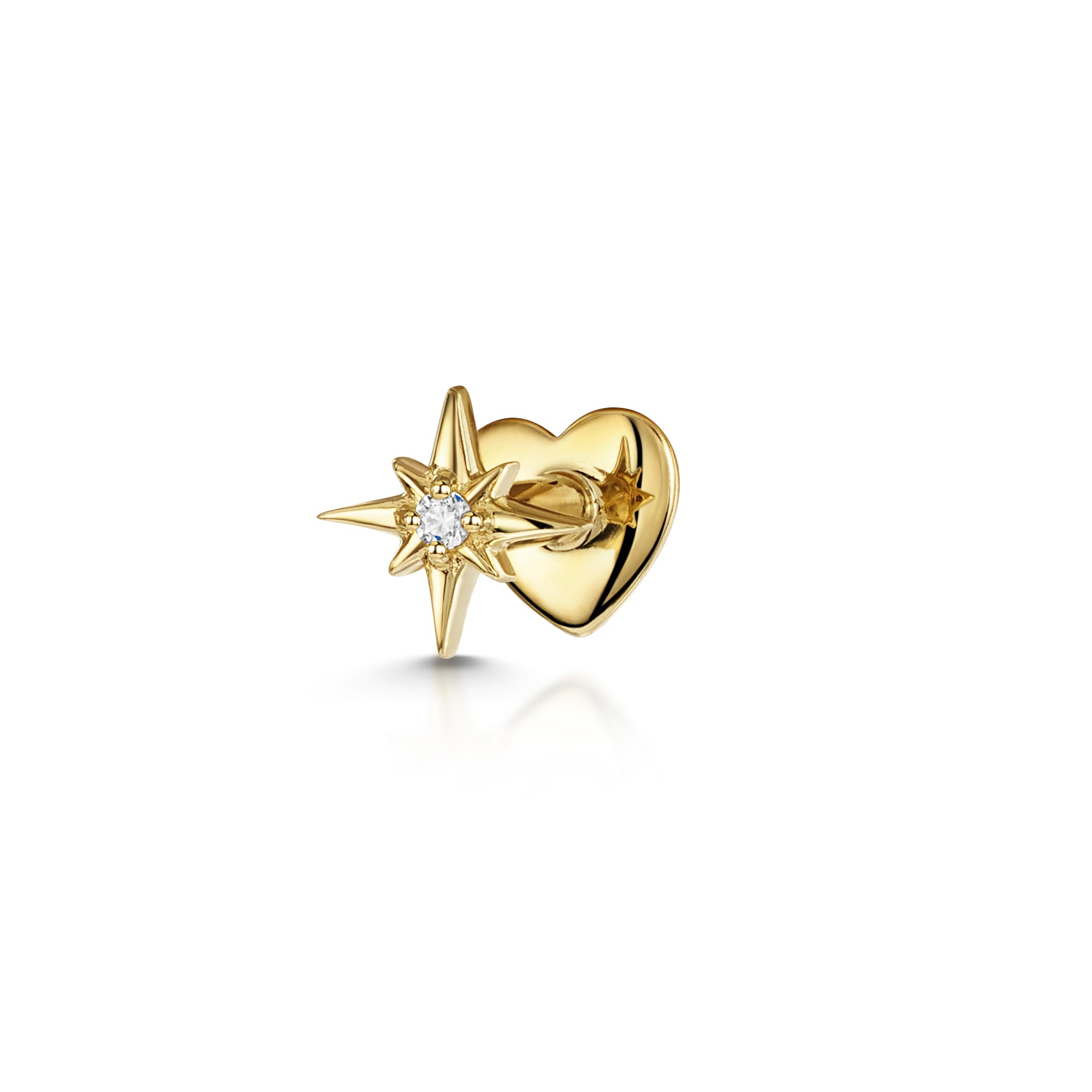 North Star Diamond Studs  Gold Earrings  Chupi