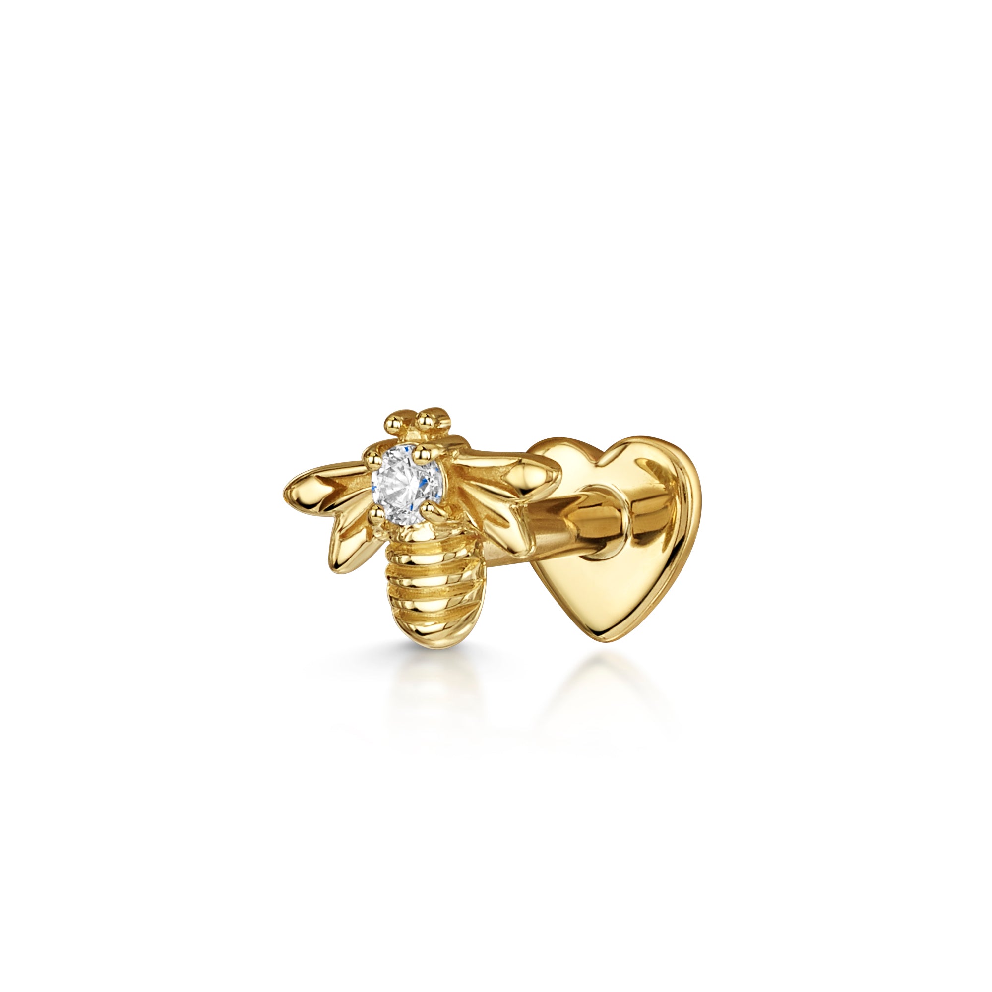 Gold store tragus earrings